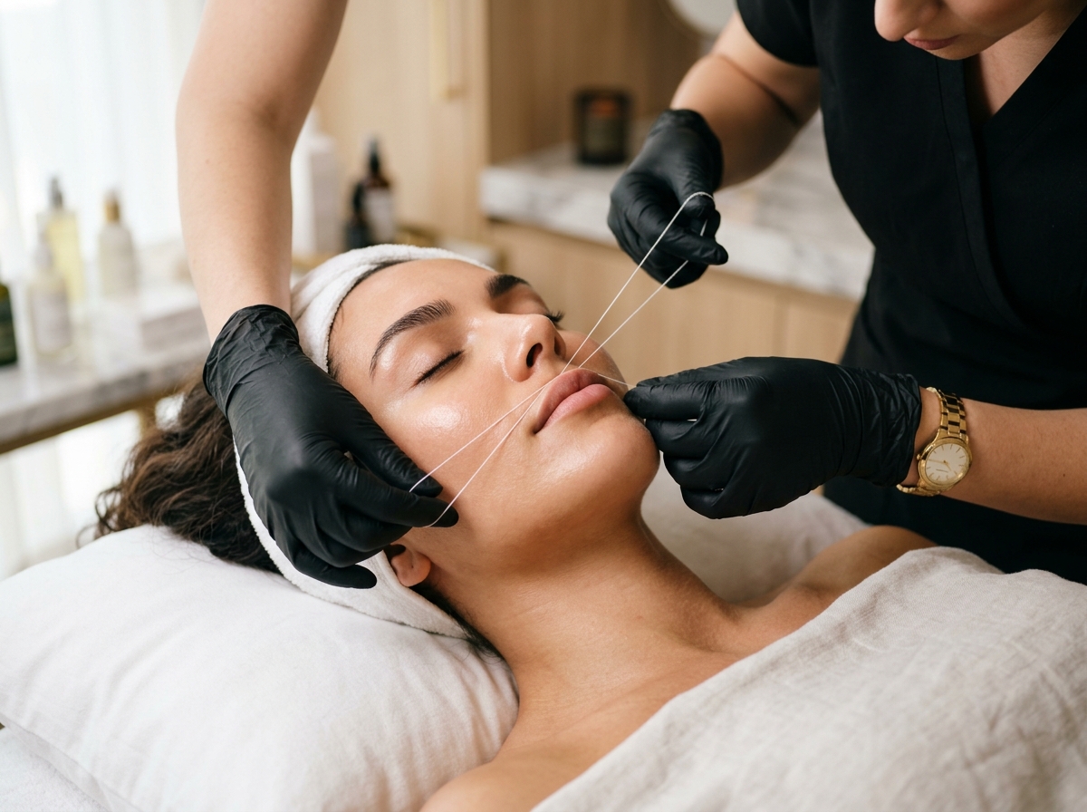 Upper Lips Threading